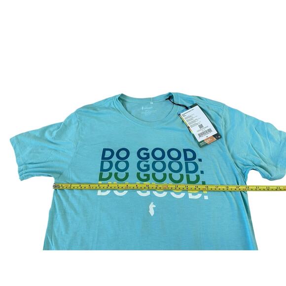 NEW Cotopaxi Do Good Repeat Organic Shirt Sea Glass Teal Mens Large NWT - Picture 6 of 7